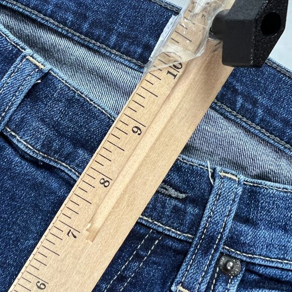 Edwin Jeans Women's 28x24* Pixie Crop 9" Mid Rise Skinny Blue Faded Denim Tag 27 - Picture 15 of 16